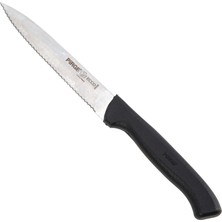 Pirge Ecco Sebze Bıçağı Sivri Dişli - Siyah/12 cm