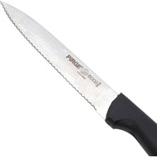 Pirge Ecco Sebze Bıçağı Sivri Dişli - Siyah/12 cm