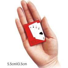 Chaoduo Shop 1 Adet Tarzı 1 Adet Mini Solitaire Iskambil Kartları Taşınabilir Seyahat Çok Oyunculu Parti Çocuk Hediye Açık Hava Oyunu Oyuncak 5.3*3.8 cm Masa Oyunu (Yurt Dışından)