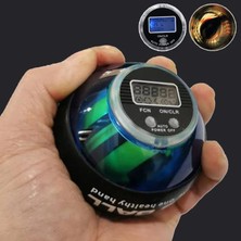 Chaoduo Shop Mavi Stil Sayım Tablolu Bilek Topu Kendiliğinden Başlayan Jiroskop Powerball Gyro El Topu Relax Kol Bilek Kuvveti Antrenörü Fitness Ekipmanları (Yurt Dışından)