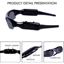 Chaoduo Shop Dijital Kamera Bisiklet Gözlük UV400 Bisiklet Güneş Gözlüğü Erkekler Hd Gözlük Gözlük Balıkçılık Dvr Video Kaydedici Doğa Sporları (Yurt Dışından)