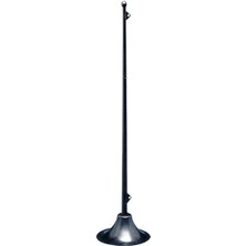Sealux Flag Staff, W/vert. & Horiz. Base, L.290MM, Black
