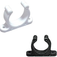 Sealux Plastic Support Clip, Screwed, Ø25MM, White
