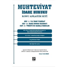 Muhteviyat Idare Hukuku Konu Anlatım Seti (3 Cilt Takım)