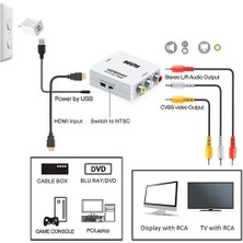 HDMI To Rca Mini Model 1920X1080 Plastik Kasa Çevirici Konvertör (4767) - 1OL2279-4644