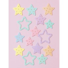 Makaron Yıldız Dekoratif Banner Asılabilir Doğum Günü Parti Süsü 