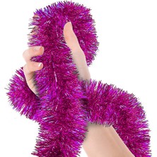 Parti Için Sim Süs 2 Metre Uzunluk 8 cm Genişlik Fuşya Renk Ithal (4767) - 1OL4368-2502
