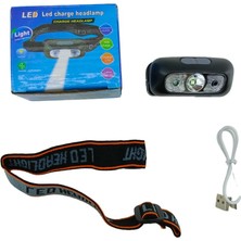 LED Charge Headlamp  USB Şarjlı  Kafa Lambası Fener  Oynar Başlı (4767) - 1OL5055-8875