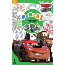 Disney Arabalar Parla Çıkartmalı Boyama Kitabı