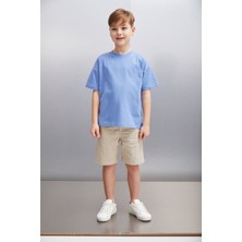 Grimelange OCTAVE Erkek Oversize Mavi T-Shirt