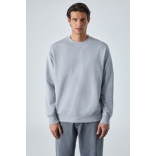 Grimelange BONELL Erkek %100 Pamuk Relaxed Bisiklet Yaka Uzun Kollu Grimelanj Sweatshirt