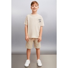 Grimelange Paxton Erkek Bej T-shirt