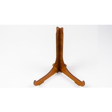 Masalsı Geçmeli Çini Tabak ve Çerçeve Teşhir Ayağı Ahşap 18X15CM ( büyük Boy)
