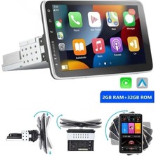 Primat P1002 10.1inç ANDROID15 Tek Din Carplay 2gb Ram 32GB Hafıza 360 Derece Ekran Multimedya Teyp