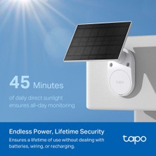 TP-Link TC82 Kıt, 2k 3mp, Renkli Gece Görüşü, Şarj Edilebilir, IP65 Sertifikalı, Yerel/bulut Depolama, 110° Açılı, Güneş Paneli Dahil, Kablosuz Bataryalı Güvenlik Kamerası Kiti