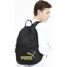 Phase Backpack 075487-01 Unisex Sırt Çantası Siyah-Altın