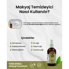 Aromaterapi %100 Doğal Uçucu Yağ ve Hidrosol Içerikli Makyaj Temizleyici (Özel Formülasyon) 100 ml