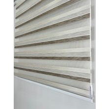 Binbir Perde Iki Renk-Kahve-Krem Ev-Ofis Perdesi Aluminyum Sistem Düz – Şık & Kullanışlı Perde (Alüminyum Sistem)