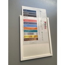 4 Adet A4 Beyaz Belge Sertifika Çerçevesi Kendinden Yapışkanlı Kolay Değiştirilebilir Föylük