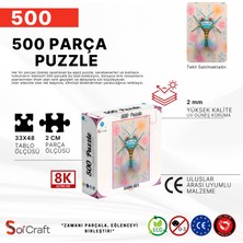 Soi Craft 500 Parça Puzzle Tasarımlı Sevimli Böcek