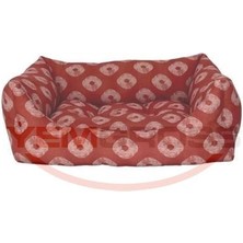 Pet Comfort Uniform Kiss Tarçın-Bej Köpek Yatağı L 70x60cm