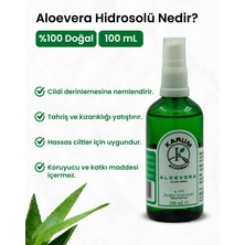 Aloe Vera Hidrosolü Yoğun Nem, Doğal Ferahlık 100ML