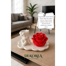 Rosecherub Dekoratif Melek & Gül Serisi – Şık Sunum Tepsisi ile Sofistike Dokunuş