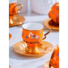 Acar KOH-07324 Passifolia 6lı Kahve Fincan Takımı