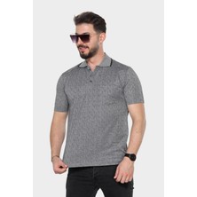Erkek Baba Tişört Yakalı Cepli Desenli Model Klasik Kesim