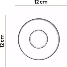 Lav Demet 6'lı Çay Tabağı - 12 cm