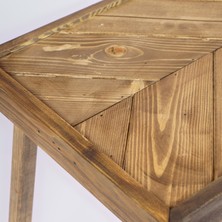 Woodensa Kamp Masası, Katlanabilir Model, Piknik ve Bahçe Masası, Balkon Masası 35X55 cm Ceviz