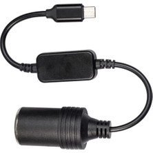Type-C 5 Volt To 12 Volt Çakmak Fiş Çevirici (4767) - 1OL5989-3364