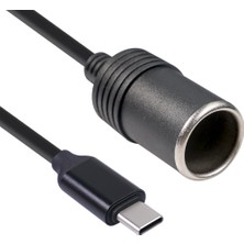 Type-C 5 Volt To 12 Volt Çakmak Fiş Çevirici (4767) - 1OL5989-3364