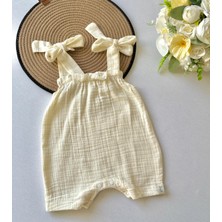 Kız Bebek ip Askılı Tulum