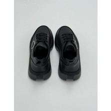 Hakiki Deri Kadın Sneaker Bağcıklı Spor Ayakkabı