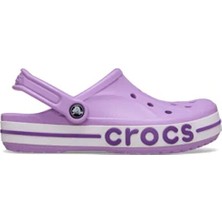 Kadınlar İçin Crocs Bayaband Lila Terlik Düz Topuk Hafif Malzeme ile Konforlu Kullanım 205089-5PR
