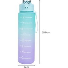 Teknotrust Motivasyonel Su Matarası (750ML) Su Şişesi Suluk 750ML Spor Salonu su Termosu