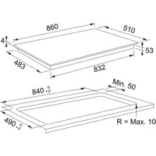 Franke Fmy 906 I Fp Bk Black Glass Ind. Ocak