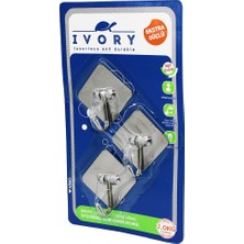 3 Adet  Kare - Metal Yapışkan Askı (4767) - 1OL9810-2912