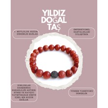 Gümüş Bileklik Kahverengi Yıldız Doğal Taşlı  Bileklik Sakinlik Sabır