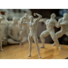 Waveora Fitnessman Kas Heykeli – Vücut Geliştirme Temalı Dekor