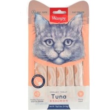 Wanpy Ton Balıklı ve Somonlu Krema Kedi Ödülü 25X14 gr