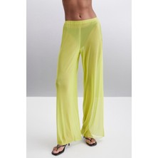 Grimelange ARISTA Kadın Yazlık Tül Fıstık Yeşili Pantolon