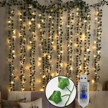 USB Girişli 8 Fonksiyonlu Uzaktan Kumandalı 3X3M Peri LED Işık – Yapay Sarmaşıklı  Süsleme