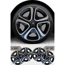Dacia Doker Logan Lodgy 16'' Inç Jant Kapağı 4 Adet Çift Renk 313