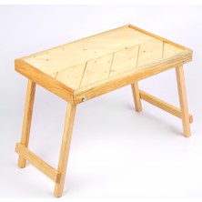 Woodensa Kamp Masası, Katlanabilir Model, Piknik ve Bahçe Masası, Balkon Masası 35X55 cm Ceviz