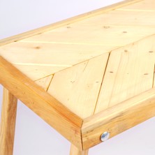 Woodensa Kamp Masası, Katlanabilir Model, Piknik ve Bahçe Masası, Balkon Masası 35X55 cm Ceviz