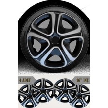 Volkswagen Lupo Sharan 16'' Inç Jant Kapağı 4 Adet Çift Renk 313