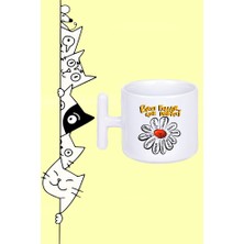 Olympus Plus Bazı Fallar Çok Değişti Papatya Falı Tasarım Baskılı Beyaz T Sap Kupa Bardak