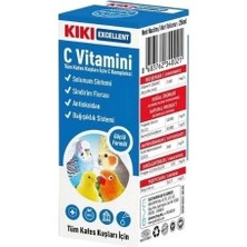 Kiki Excellent Kuşlar Için C Vitamini Sıvı Damla 25 ml